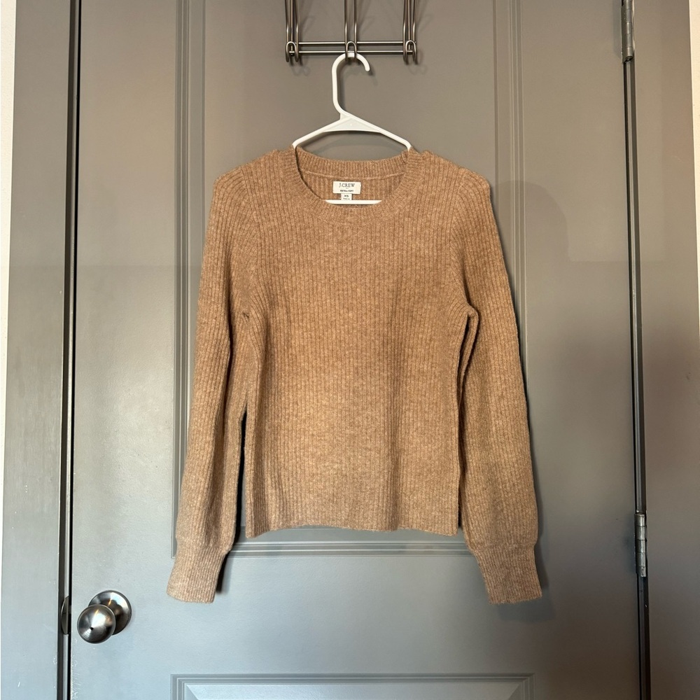 J. Crew Camel Ribbed Sweater